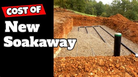 Cost of new soakaway for septic tank The cost of constructing these drainage systems varies according to the size, cost of building materials, and cost of services in that particular location